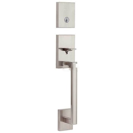 Kwikset San Clemente Exterior Single Cylinder Handleset Trim 818SCE-15-SMT-RCAL-RCS-LIP